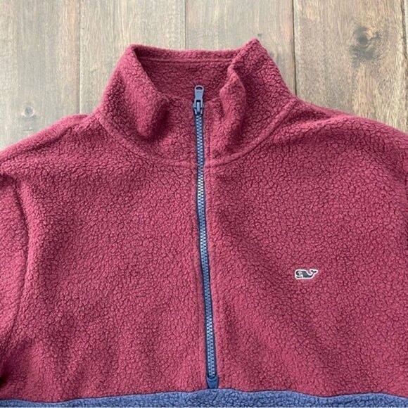 Vineyard Vines Colorblock Fleece Half Zip Pullover Men’s S - Picture 2 of 7